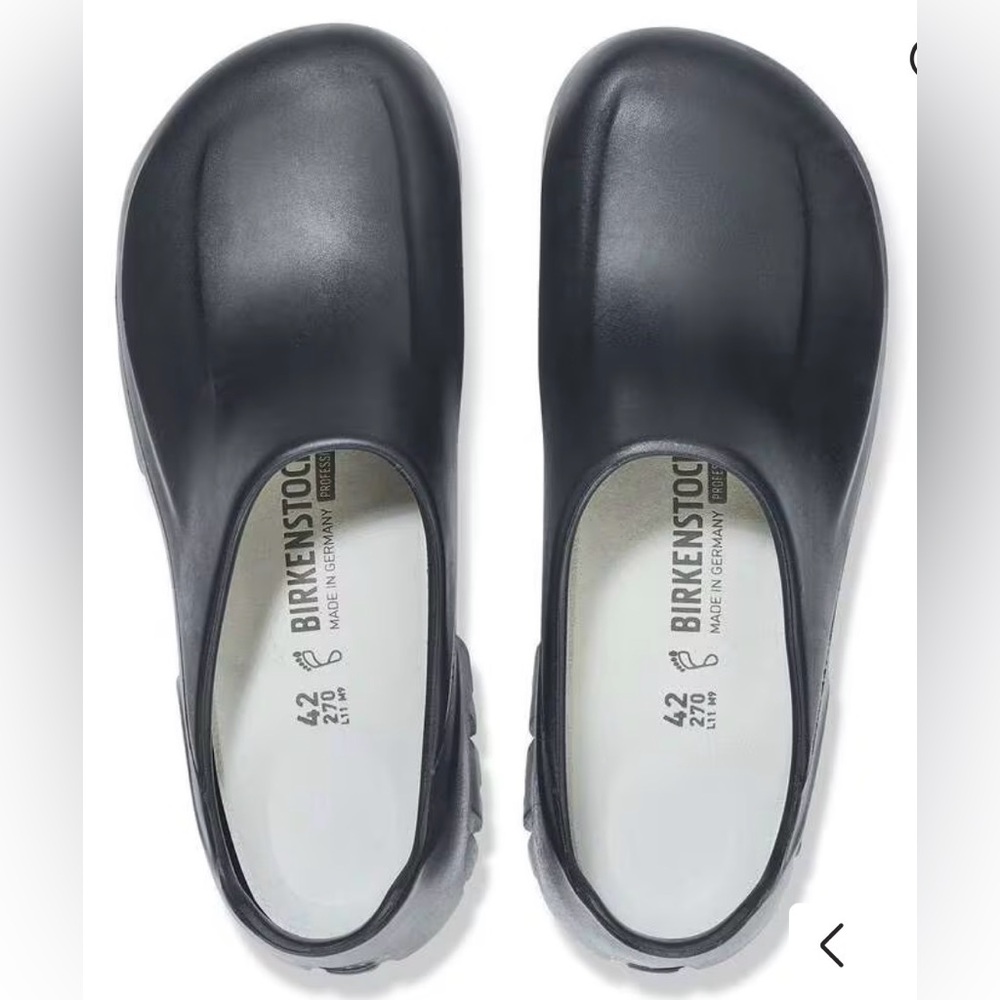 Birkenstock Polyurethane‎ A640 Steele Toe Slip-Ons Size 38 Black